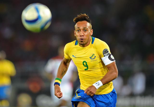 Capitaine, Pierre-Emerick Aubameyang est ambitieux avec le Gabon. (Carl De Souza / AFP)